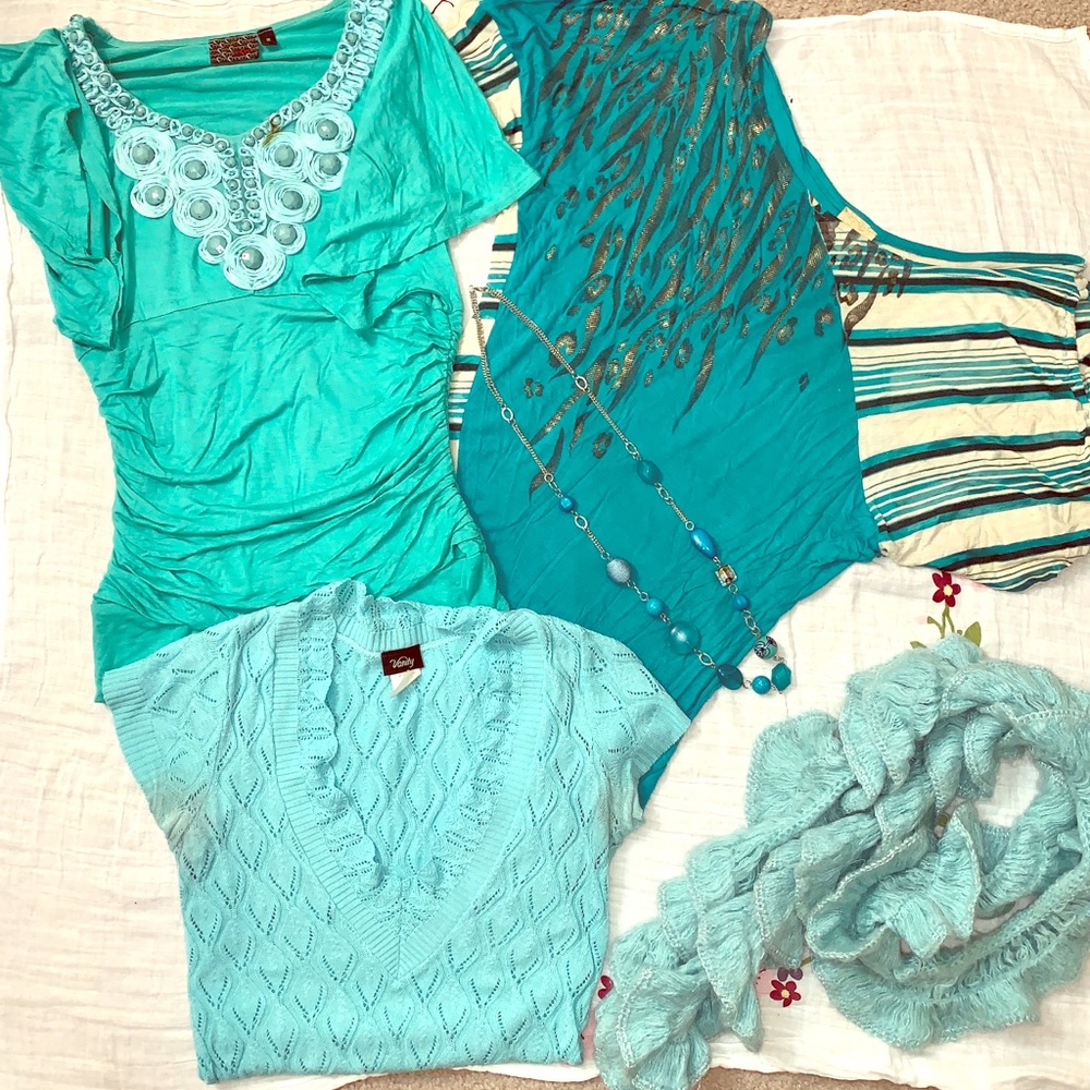 Turquoise Tops